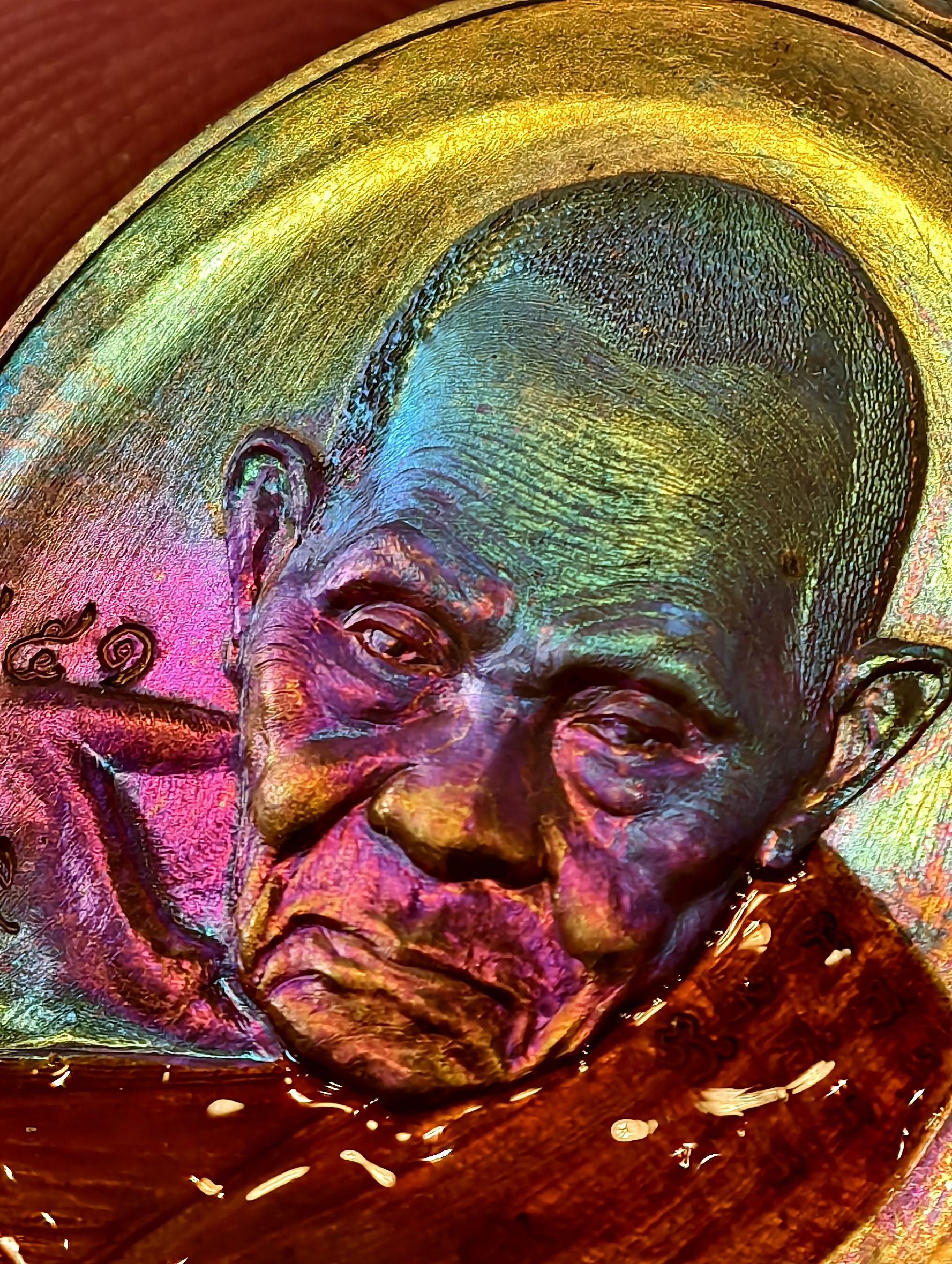 หลวงปู่ทวด วัดช้างให้ หลวงปู่เฮง ปภาโส วัดบ้านด่านช่องจอม เหรียญปาฏิหาริย์ เทพเจ้าแห่งโชคลาภ KA4637