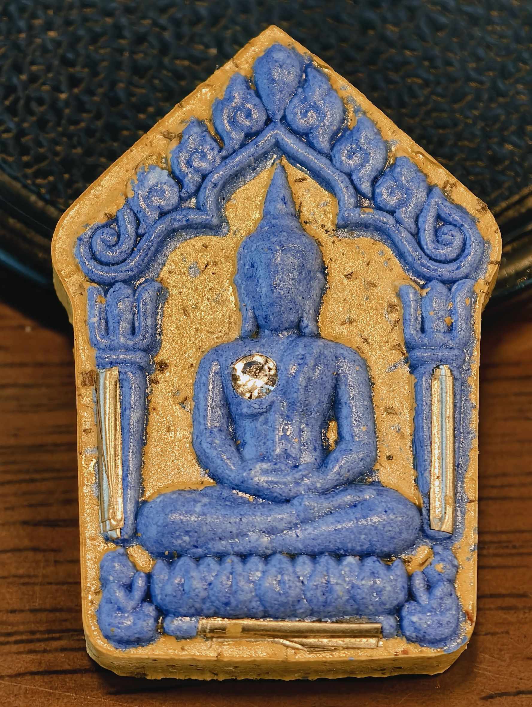 หลวงปู่มหาศิลา สวนสงฆ์แกเปะ ขุนแผน ล้านรวยรวย หลังพระคาถาหัวใจขุนแผน ตะกรุดเงิน 3ดอก เพชร KA4289