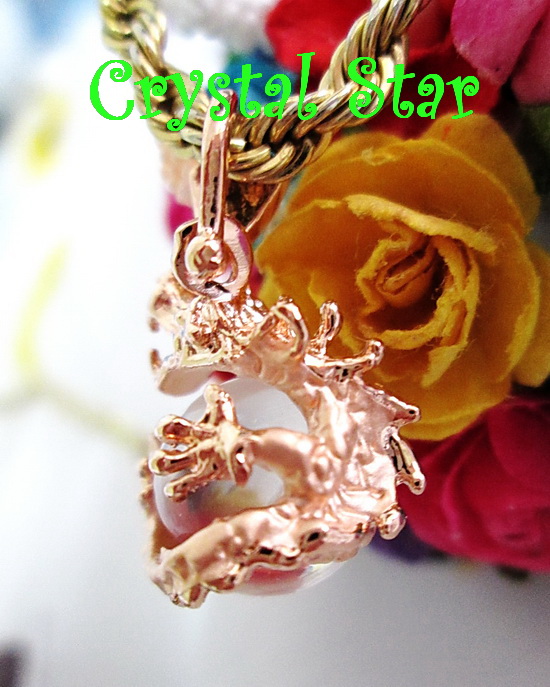 จี้มังกร+ลูกแก้ว