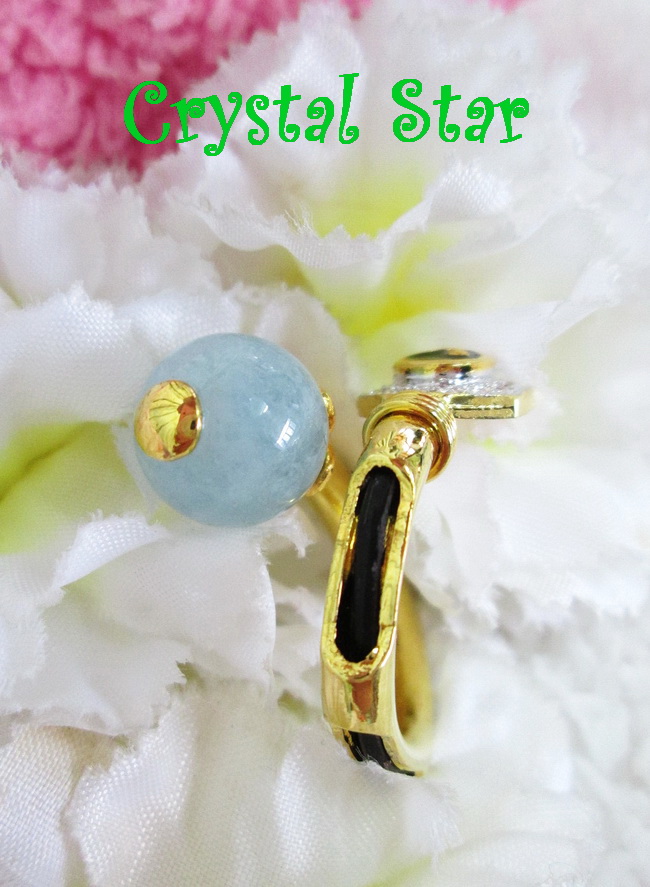 แหวนหางช้าง+Aquamarine
