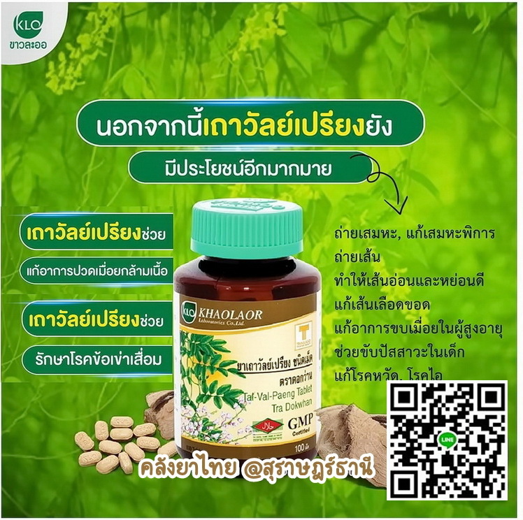 ยาเถาวัลย์เปรียงชนิดเม็ด