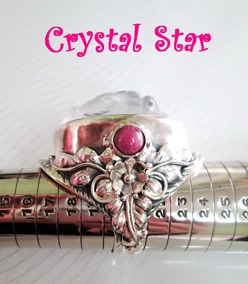 แหวนเงินโป่งข่ามแกะสลัก+ทับทิม