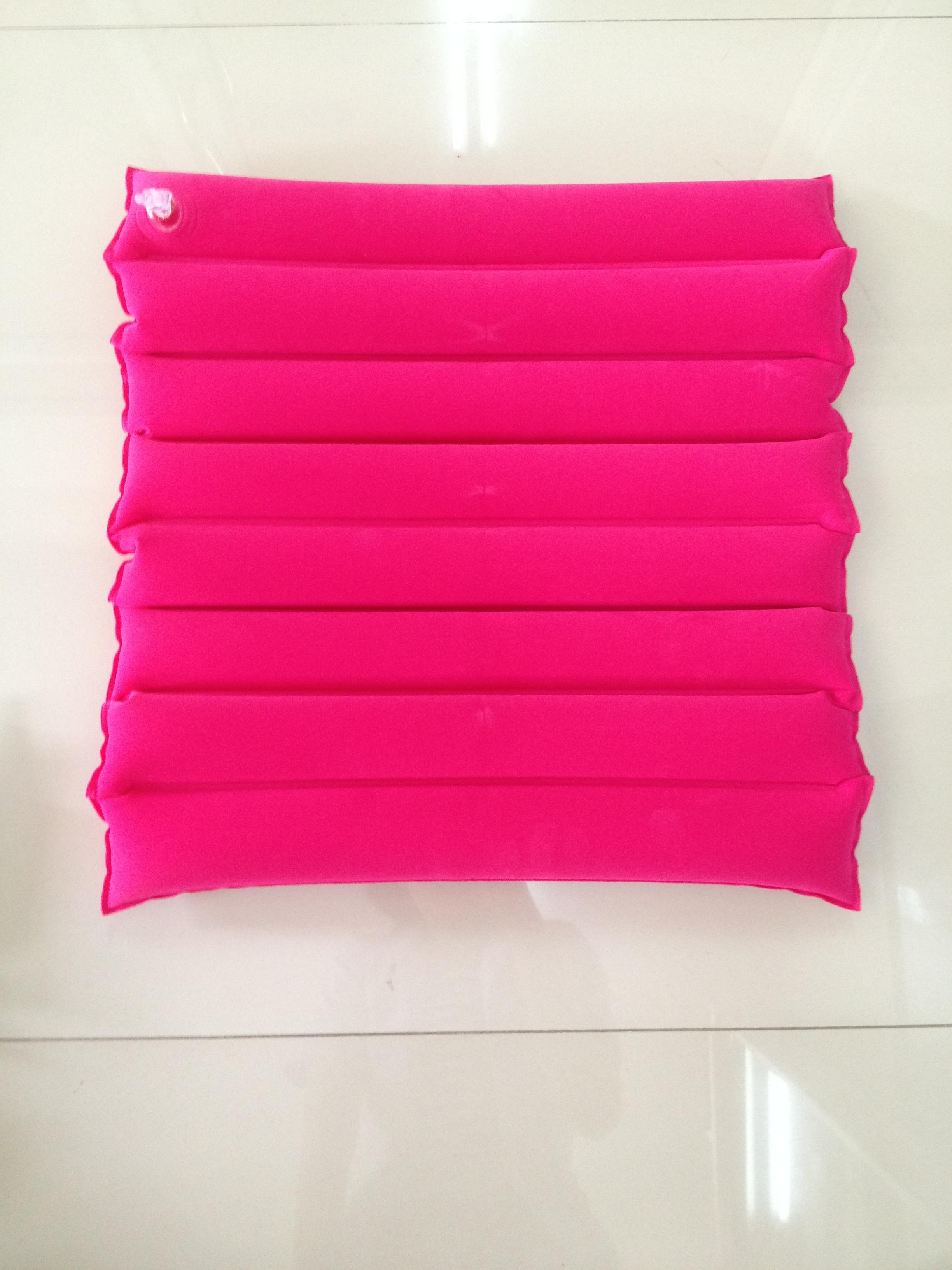 BS06 เบาะลมรองนั่ง แบบลอน กำมะหยี่ สีชมพู (ส่งฟรี)