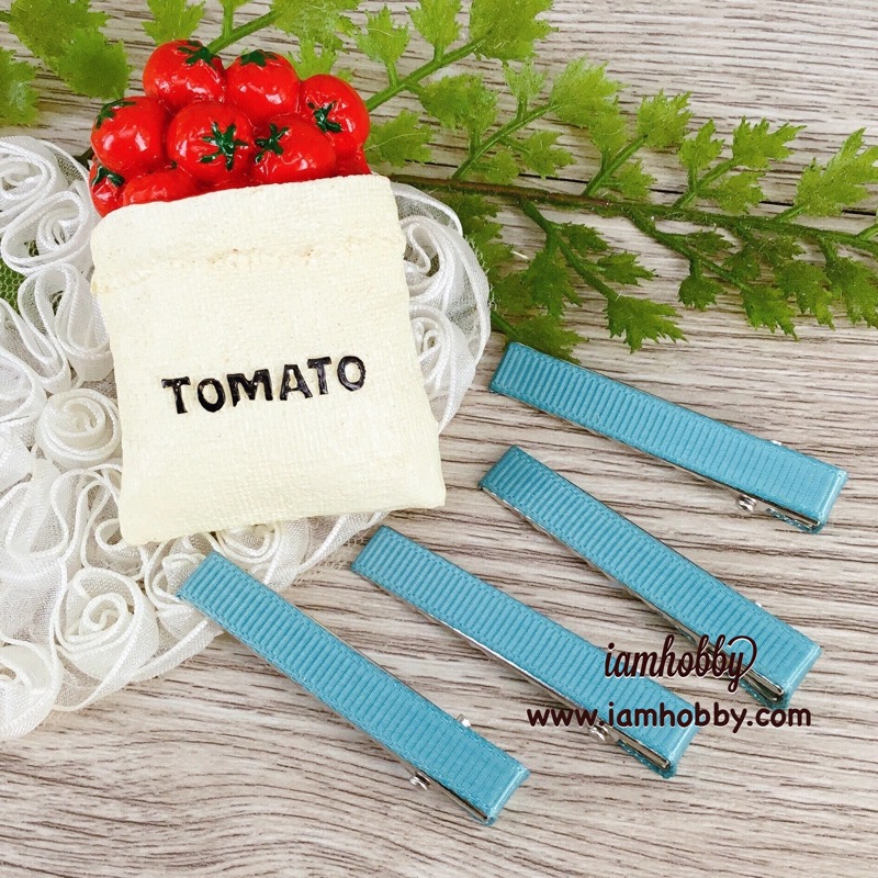 กิ๊บหุ้มผ้า ขนาด 4.5 cm. โทนสีเข้ม (แพ็คละ 10 ชิ้น/สี) (เลือกสี)