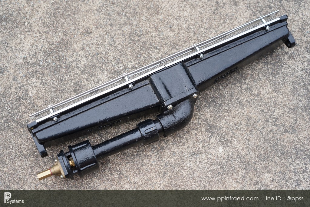 หัวเตาอินฟาเรด KOMPAC MK-81 3.14kW ชนิดเหล็กหล่อ ขนาด 555x80x105