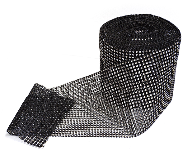 เพชรหลุม 24 แถว สีดำ /10หลา