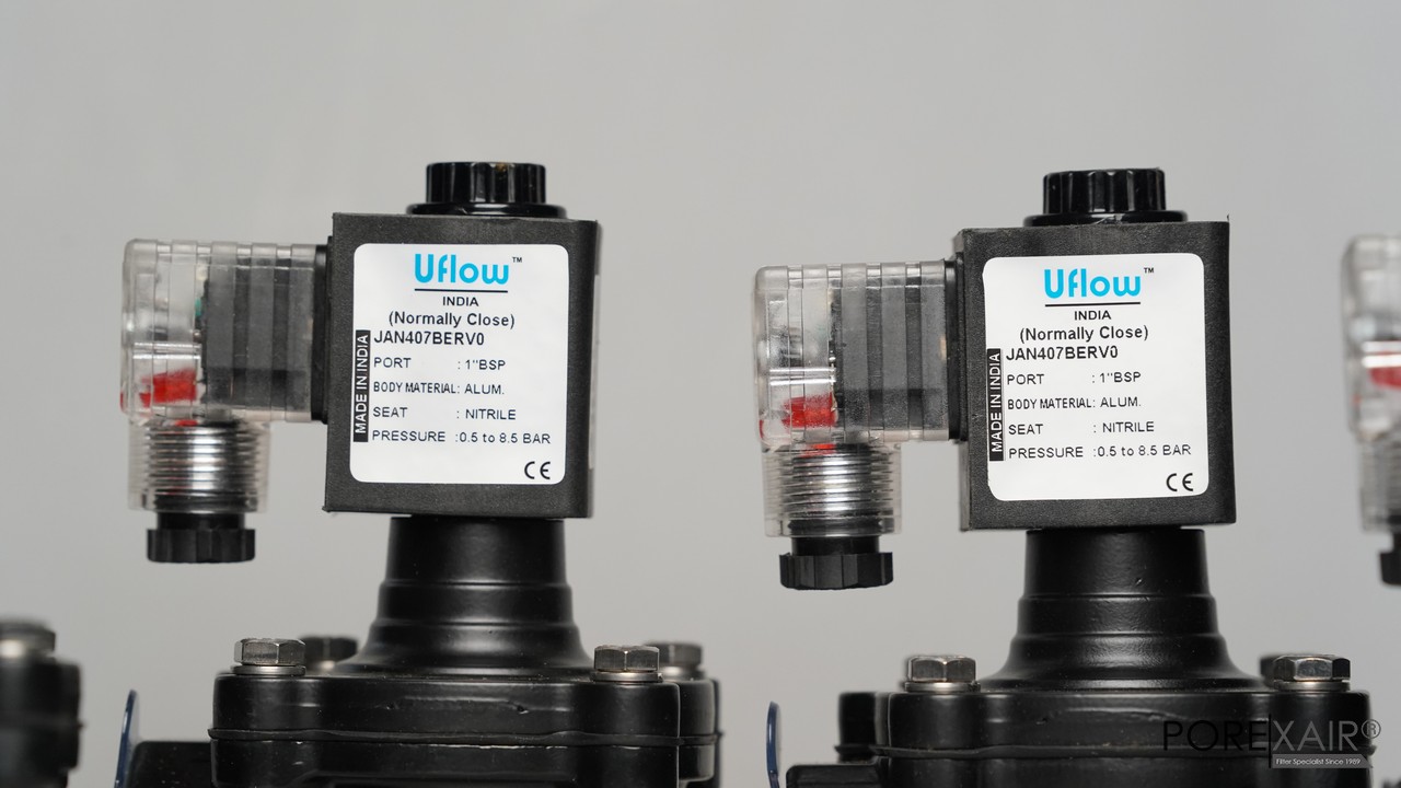 UFLOW 1" Pulse Jet Dust Collector Angle Type Solenoid Valve 220V NC "INDIA" l โซลินอยด์วาล์วกำจัดฝุ่น พัลส์วาล์ว ทำความสะอาดถุงกรองฝุ่น