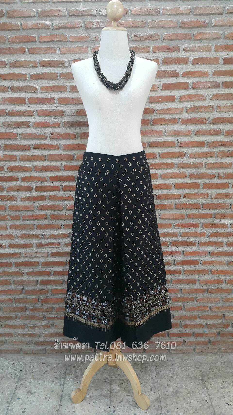 กางเกงผ้าฝ้ายผ้าพื้นเมือง