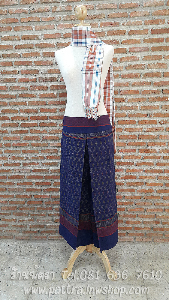 กางเกงผ้าฝ้ายผ้าพื้นเมือง