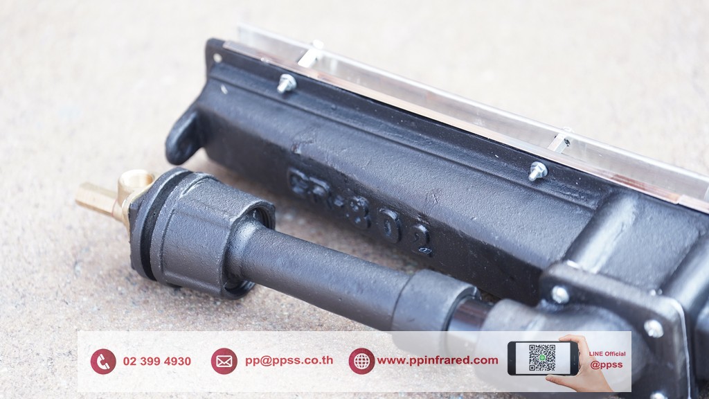 หัวเตาอินฟาเรด SUNSRAYS GR-802 3.14kW ชนิดเหล็กหล่อ ขนาด 555x80x105