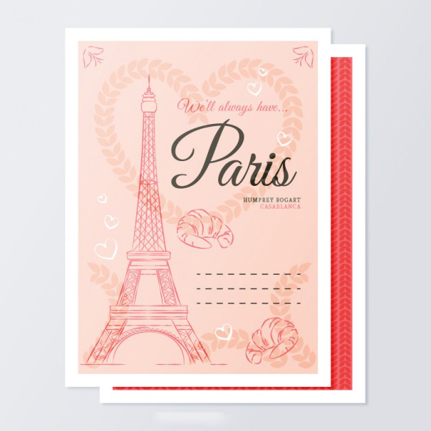 โปสการ์ด Postcard สไตล์การออกแบบดีไซน์โปสการ์ดสำหรับวันพิเศษให้กับคนพิเศษด้วยสีชมพูน่ารักๆ โปสการ์ด ไว้สำหรับ ส่งบทความถึงคนสำคัญ // ตัวอย่างดีไซน์ โปสการ์ด Postcard พิมพ์โปสการ์ด โปสการ์ดสวยๆ Chill Shop Package
