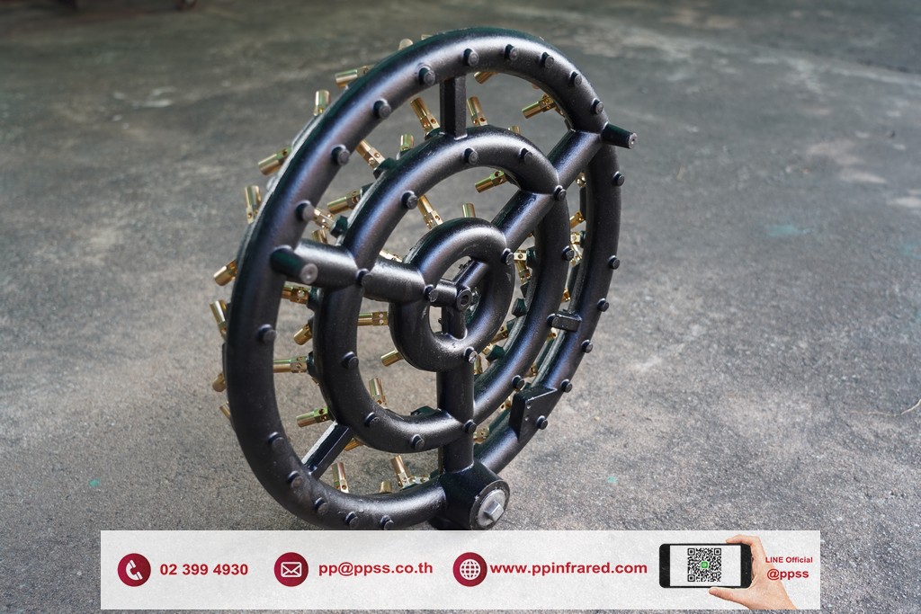 หัวเตาแก๊ส JB88 Jet Gas Burner 700,000 BTU/hr ขนาด Ø 520 มม. สำหรับถังต้มอุตสาหกรรม