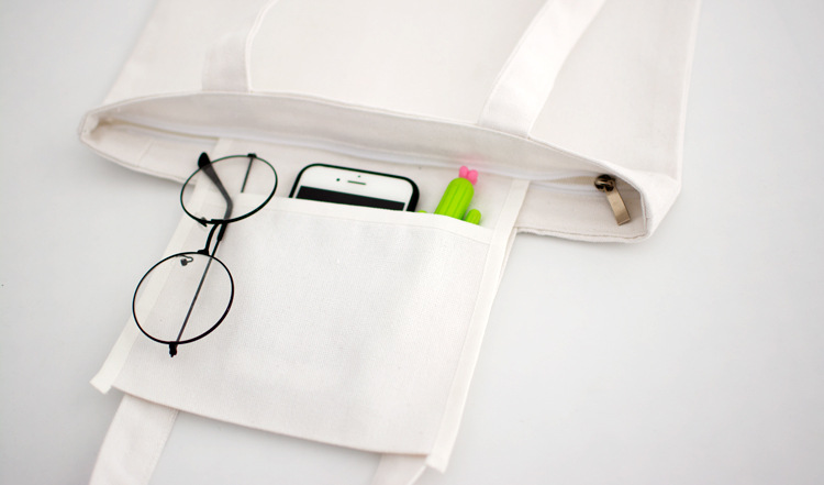 กระเป๋าผ้า canvas สไตล์ญี่ปุ่น ลายน้อนหมาน่ารัก