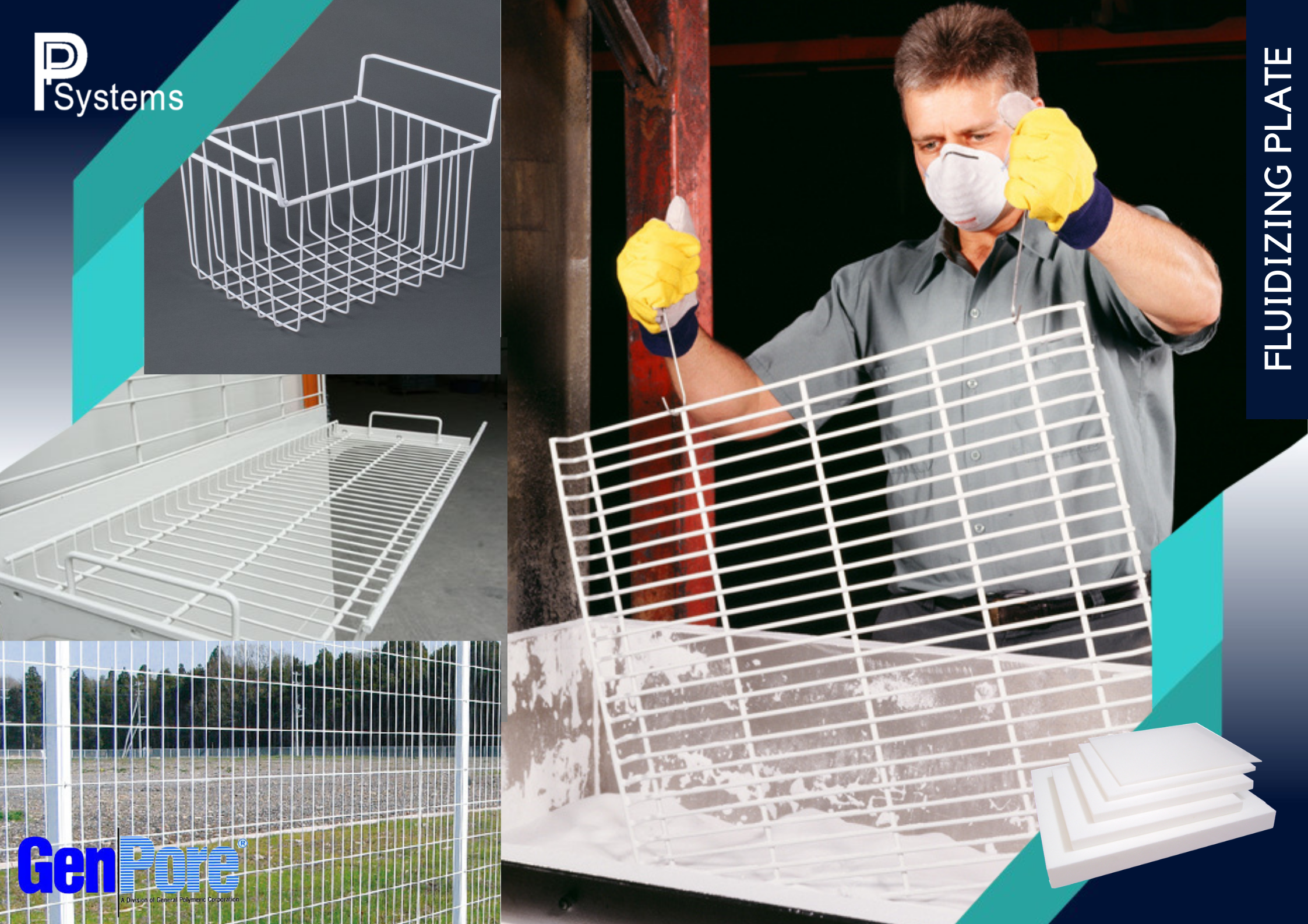 GenPore Fluidized Bed Powder Coating l แผ่นฟลูอิดไดซ์ สำหรับถังพ่นสีแบบจุ่ม