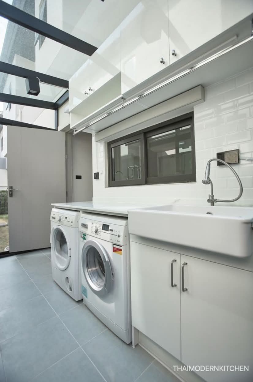 #pantry ส่วนซักล้าง ราคา 45000 top หินตามภาพ