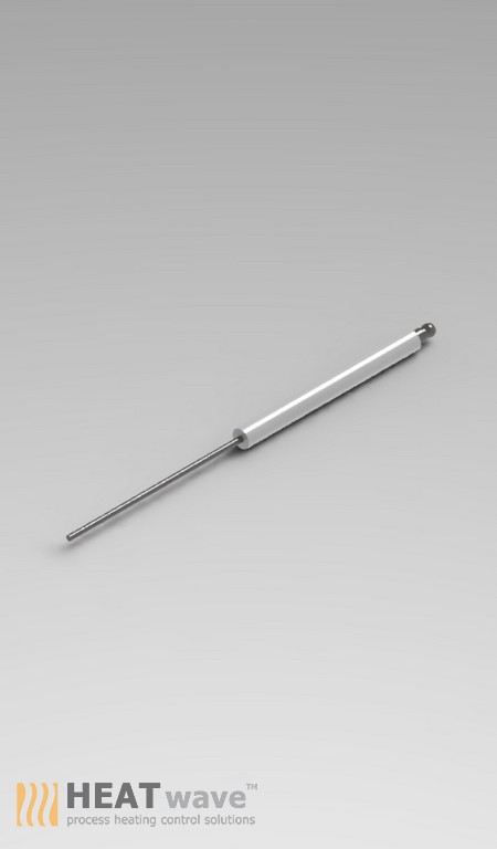 HEATwave Strength Type Flame Sensor Dia 8 x 100mm / KANTAL Dia 3 x 100mm for Industrial Package Burner l ก้านโลหะหุ้มเซรามิคส์ ทรงตรง สำหรับตรวจจับเปลวไฟ เครื่องพ่นไฟอุตสาหกรรม