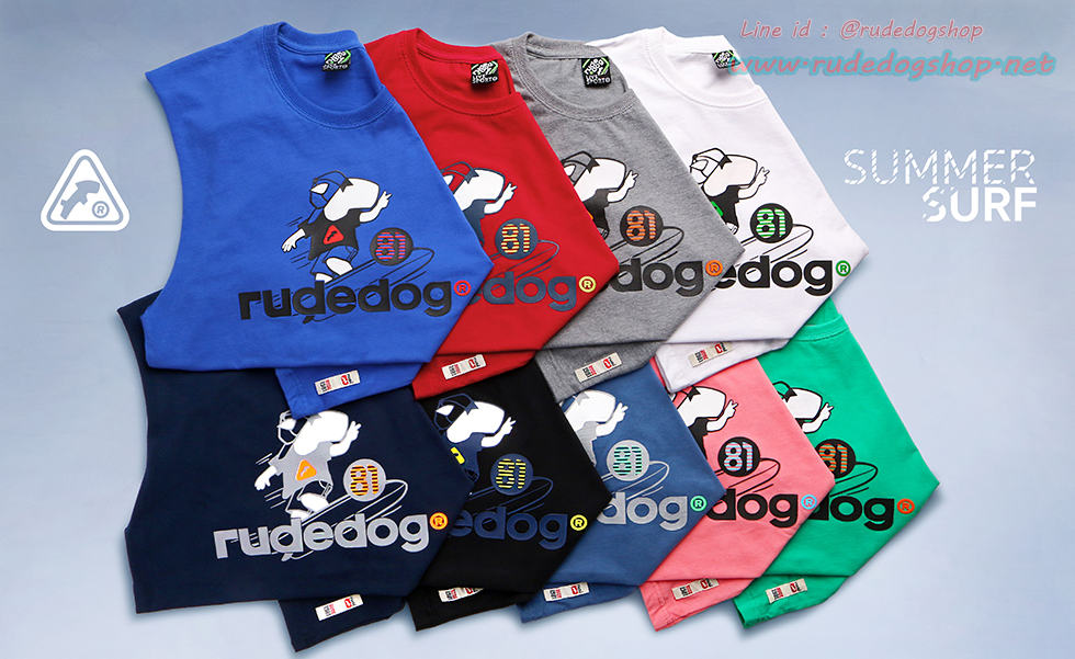 เสื้อยืดแขนกุด rudedog รุ่น Summer Suft (ซัมเมอร์ เซิร์ฟ)