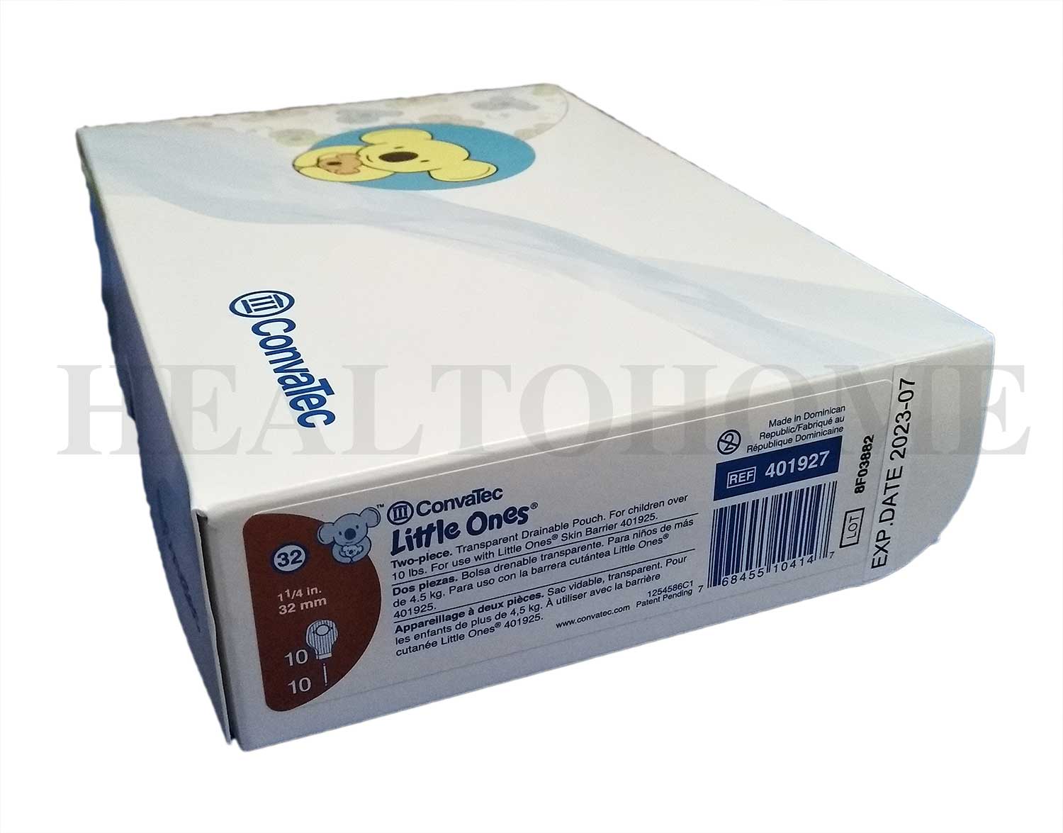 Convatec Little Ones Two-Piece ถุงอุจจาระหน้าท้อง แบบ 2 ชิ้น สำหรับเด็ก 32 มม. (เฉพาะถุง ไม่รวมแป้น)
