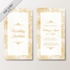 การ์ดแต่งงาน Wedding card สไตล์การออกแบบดีไซน์แบบเรียบๆพื้นหลังสีขาวแล้วตัดด้วยตัวหนังสือสีทองเพิ่มความหรูหราสวยงาม การ์ดงานแต่ง ไว้สำหรับ เรียนเชิญแขกผู้มีเกียรติเข้ามาร่วมงานแต่งงาน // ตัวอย่างดีไซน์ การ์ดแต่งงาน การ์ดเชิญ การ์ดสวยๆ