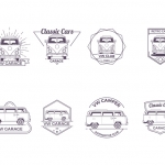 ฉลากสำหรับตกแต่ง สไตล์การออกแบบดีไซน์แบบเรียบๆแต่มีสไตล์ ฉลากไว้ใช้แปะกับรถโฟล์ค,รถคลาสสิคเพื่อการตกแต่ง // ตัวอย่างดีไซน์ สติ๊กเกอร์ฉลาก Chill Shop Package