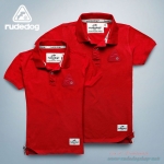 เสื้อโปโลผู้ชาย rudedog รุ่น Bermuda สีแดง ไซส์ L (41-42)