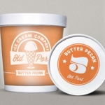 ไอเดียสำหรับการพิมพ์ สติ๊กเกอร์ฉลากสินค้า // สไตล์การออกแบบ ดีไซน์แบบเรียบๆ แต่มีสไตล์ ฉลากไว้ใช้สำหรับ แปะกับถ้วยไอศกรีม