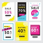 ฉลากป้ายแจ้งประกาศเตือน สไตล์การออกแบบดีไซน์แบบเรียบๆแต่มีสไตล์ ฉลากไว้ใช้แปะกับหน้าร้านค้าที่มีการลดราคาสินค้า // ตัวอย่างดีไซน์ สติ๊กเกอร์ฉลาก Chill Shop Package