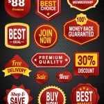 ฉลากป้ายแจ้งประกาศเตือน สไตล์การออกแบบดีไซน์แบบใช้สีสันที่ดูหรูหรา ฉลากไว้ใช้แปะกับสินค้าที่ลดราคา // ตัวอย่างดีไซน์ สติ๊กเกอร์ฉลาก Chill Shop Package