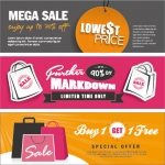 ฉลากป้ายแจ้งประกาศเตือน สไตล์การออกแบบดีไซน์แบบใช้สีสันที่สดุดตาสวยงาม ฉลากไว้ใช้แปะกับกระจกร้านที่มีการลดราคาสินค้าภายในร้าน // ตัวอย่างดีไซน์ สติ๊กเกอร์ฉลาก Chill Shop Package