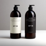 ไอเดียสำหรับการพิมพ์ สติ๊กเกอร์ฉลากสินค้า // สไตล์การออกแบบ ดีไซน์เรียบ แบบมีสไตล์ ฉลากใช้สำหรับ แปะกับแพคเกจทั่วไป