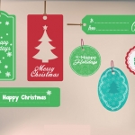 ป้ายสินค้า Hang Tag ป้ายกระดาษ สไตล์การออกแบบดีไซน์แบบใช้สีสันสวยงามหรูหรา ป้ายสินค้าไว้สำหรับประชาสัมพันธ์เกี่ยวกับสินค้าสำหรับช่วงเทศกาลคริสมาส,ป้ายบอกรายละเอียดเกี่ยวกับสินค้าต่างๆของวันคริสมาส // ตัวอย่างดีไซน์ ป้ายสินค้า Hang Tag ป้ายกระดาษ