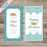 การ์ดแต่งงาน Wedding card สไตล์การออกแบบดีไซน์โดยใช้สีฟ้าอ่อนๆและลวดลายที่เข้ากันได้ดี การ์ดงานแต่ง ไว้สำหรับ เรียนเชิญแขกผู้มีเกียรติเข้ามาร่วมงานแต่งงาน // ตัวอย่างดีไซน์ การ์ดแต่งงาน การ์ดเชิญ การ์ดสวยๆ