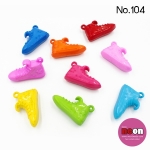 สีสดNo.104รองเท้าผ้าใบ40มม.คละสี/500กรัม