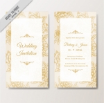 การ์ดแต่งงาน Wedding card สไตล์การออกแบบดีไซน์แบบเรียบๆพื้นหลังสีขาวแล้วตัดด้วยตัวหนังสือสีทองเพิ่มความหรูหราสวยงาม การ์ดงานแต่ง ไว้สำหรับ เรียนเชิญแขกผู้มีเกียรติเข้ามาร่วมงานแต่งงาน // ตัวอย่างดีไซน์ การ์ดแต่งงาน การ์ดเชิญ การ์ดสวยๆ