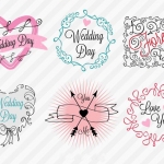 ฉลากกิจกรรมต่างๆและโปรโมชั่น สไตล์การออกแบบดีไซน์แบบใช้สีพาสเทล ทำให้ดูทันสมัยมากขึ้น ฉลากไว้ใช้แปะกับการ์ดงานแต่งงาน // ตัวอย่างดีไซน์ สติ๊กเกอร์ฉลาก Chill Shop Package