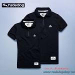 เสื้อโปโลผู้หญิง rudedog รุ่น Racquet (แร็คเก็ต) สีดำ ไซส์ M (33-34)