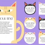 ฉลากป้ายติดพัสดุไปรษณีย์ สไตล์การออกแบบดีไซน์แบบมีสีสีนมีตัวการ์ตูนทำให้ดูน่าสนใจ ฉลากไว้ใช้แปะกับกล่องพัสดุสินค้า,แบบฟอร์มชื่อที่อยู่ ผู้ส่ง-ผู้รับ // ตัวอย่างดีไซน์ สติ๊กเกอร์ฉลาก Chill Shop Package