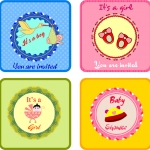 ฉลากแม่และเครื่องใช้ของเด็ก สไตล์การออกแบบดีไซน์แบบใช้สีสันที่สดุดตาสวยงาม ฉลากไว้ใช้แปะกับของใช้สำหรับเด็ก,ของเล่นเด็ก // ตัวอย่างดีไซน์ สติ๊กเกอร์ฉลาก Chill Shop Package