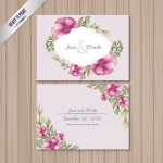 การ์ดแต่งงาน Wedding card สไตล์การออกแบบดีไซน์แบบใช้ลวดลายดอกไม้นำมาตกแต่งบนการ์ดสร้างความลงตัวอย่างสวยงาม การ์ดงานแต่ง ไว้สำหรับ เรียนเชิญแขกผู้มีเกียรติเข้ามาร่วมงานแต่งงาน // ตัวอย่างดีไซน์ การ์ดแต่งงาน การ์ดเชิญ การ์ดสวยๆ