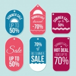 ป้ายสินค้า Hang Tag ป้ายกระดาษ สไตล์การออกแบบดีไซน์แบบใช้สีหวานๆดูสวยงามหรูหรา ป้ายสินค้าไว้สำหรับประชาสัมพันธ์แก่ลูกค้าเกี่ยวกับสินค้าลดราคาเพื่อเป็นการเชิญชวนให้ลูกค้าสนใจสินค้ามากขึ้น // ตัวอย่างดีไซน์ ป้ายสินค้า Hang Tag ป้ายกระดาษ