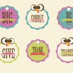 ฉลากป้ายประชาสัมพันธ์ สไตล์การออกแบบดีไซน์แบบวินเทจทำให้ดูทันสมัยมากขึ้น ฉลากไว้ใช้แปะกับกระจกหน้าร้านค้า,ป้ายขอบคุณ,ป้ายบอกกล่าว // ตัวอย่างดีไซน์ สติ๊กเกอร์ฉลาก Chill Shop Package