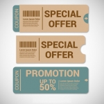 คูปองสินค้า การส่งเสริมการขาย การลดราคา สไตล์การออกแบบดีไซน์แบบเรียบๆแต่มีสไตล์ คูปองไว้ใช้สินค้าลดราคาเพื่อจูงใจลูกค้าให้มาซื้อสินค้าเพื่อสร้างยอดขายเพิ่มขึ้น // ตัวอย่างดีไซน์ คูปองสินค้า Chill Shop Package