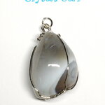 จี้อาเกตและสแตนเลส