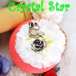 จี้เงินดอกกุหลาบ