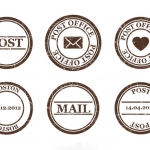 ฉลากป้ายติดพัสดุไปรษณีย์ สไตล์การออกแบบดีไซน์แบบเรียบๆแต่มีสไตล์ ฉลากไว้ใช้แปะกับกล่องพัสดุ,สำหรับส่งพัสดุไปต่างประเทศ // ตัวอย่างดีไซน์ สติ๊กเกอร์ฉลาก Chill Shop Package