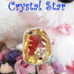 แหวนเงิน+Citrine เกรด A