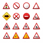 ฉลากป้ายแจ้งประกาศเตือน สไตล์การออกแบบดีไซน์แบบเรียบๆแต่มีสไตล์ ฉลากไว้ใช้กับป้ายเตือนบนท้องถนน // ตัวอย่างดีไซน์ สติ๊กเกอร์ฉลาก Chill Shop Package