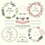 ฉลากกิจกรรมต่างๆและโปรโมชั่น สไตล์การออกแบบดีไซน์แบบใช้สีพาสเทล ทำให้ดูทันสมัยมากขึ้น ฉลากไว้ใช้แปะกับการ์ดงานแต่งงาน // ตัวอย่างดีไซน์ สติ๊กเกอร์ฉลาก Chill Shop Package