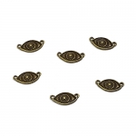 No.045 จี้ห่วงคู่ดวงตา9*16mm.