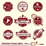 ฉลากสำหรับธุรกิจคุณ สไตล์การออกแบบดีไซน์แบบเรียบๆแต่มีสไตล์ ฉลากไว้ใช้แปะกับแพคเกจเกี่ยวกับธุรกิจแบดมินตัน // ตัวอย่างดีไซน์ สติ๊กเกอร์ฉลาก Chill Shop Package